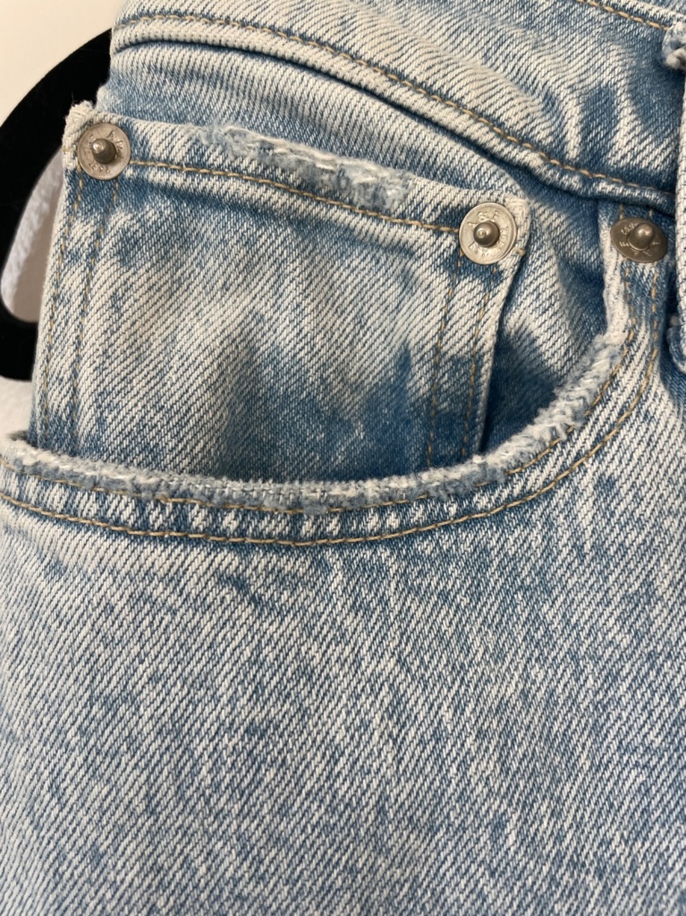 Abercrombie & Fitch Light Blue The 90’s straight ultra high rise WomanJeans 26/2 - Picture 3 of 10